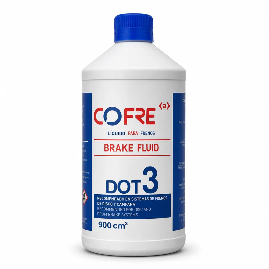 Líquido para frenos Cofre DOT 3 de 900 cm³